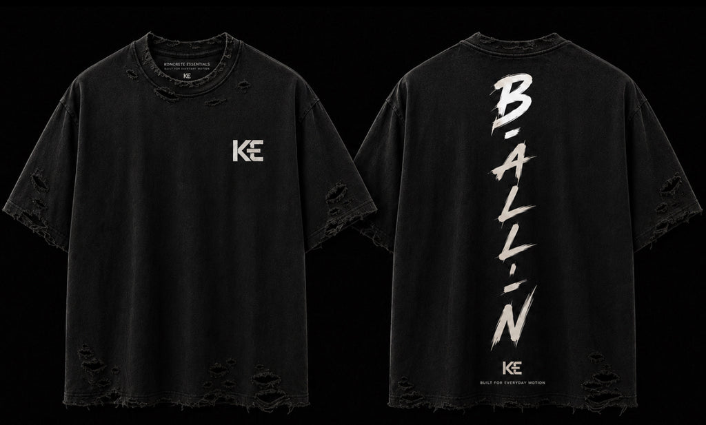 B-ALL-IN Distressed Tee