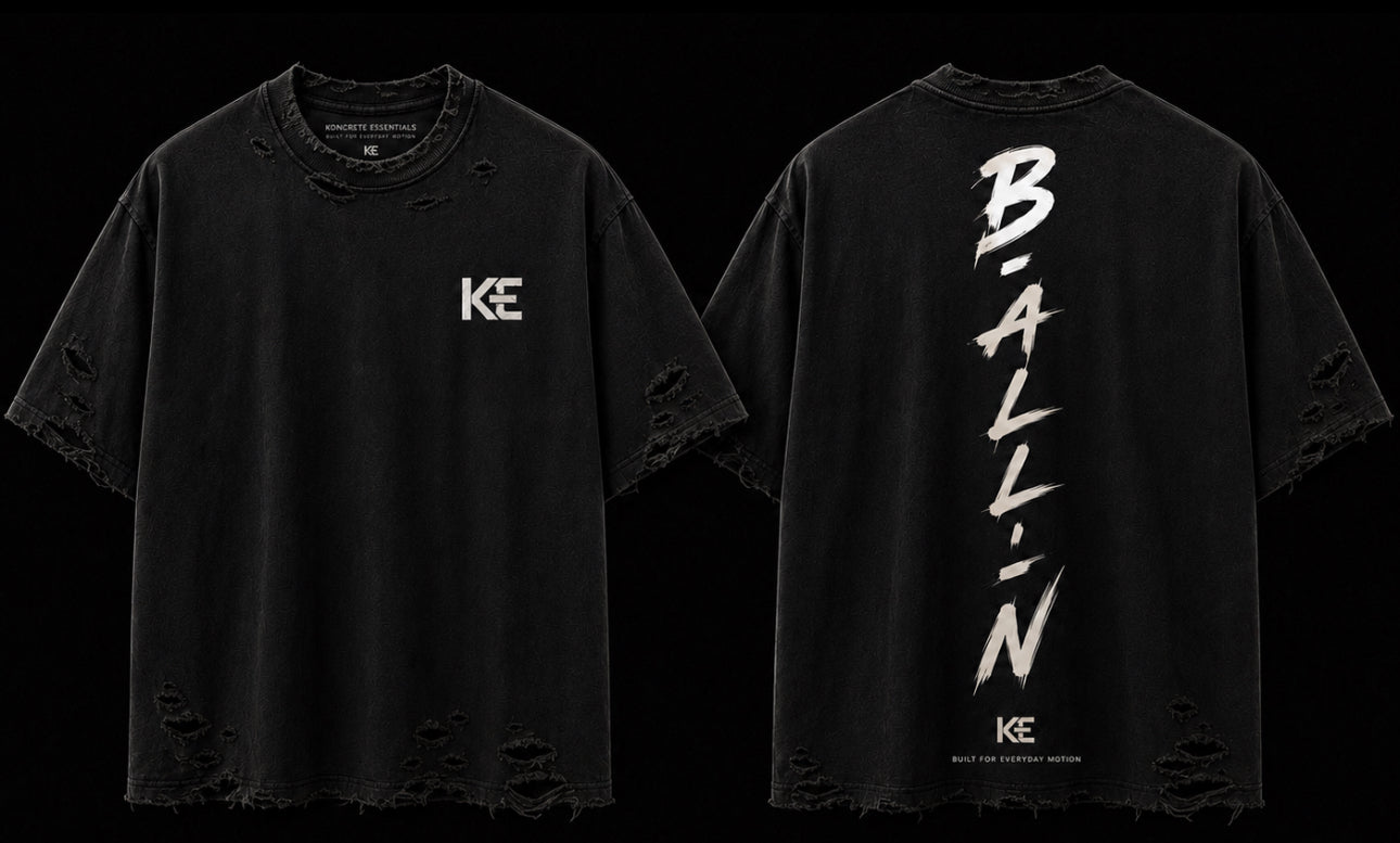 B-ALL-IN Distressed Tee