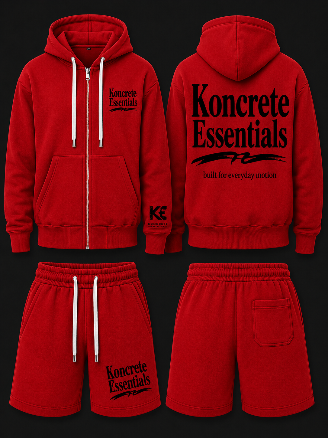 Koncrete Essentials Shorts Set